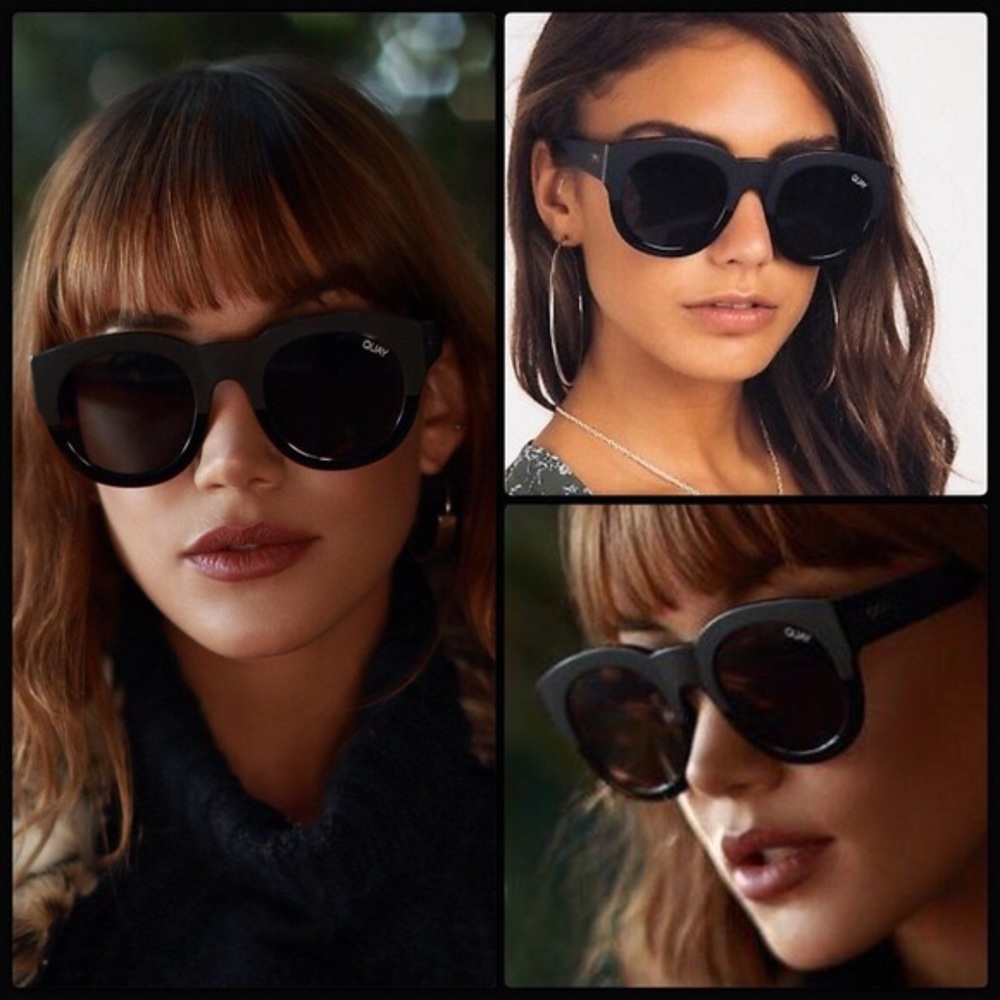 QUAY ♠️ If Only - Black/Smoke NWT